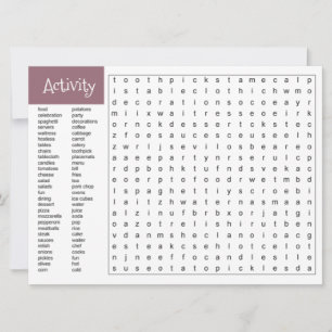 Faire-part Activité amusante de manque de vous