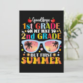 Faire-part Adieu 1ère année Bonjour 2e année mais premier été (Debout devant)