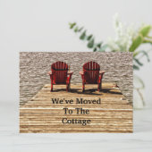 Faire-part Adirondack Chaises De Plage Red Moving Nouveau Acc (Debout devant)