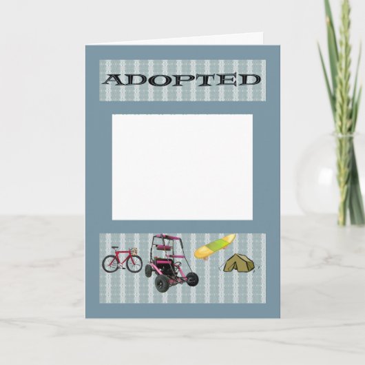 Faire-part Adoption de Young Boy, Ajouter votre photo (Devant)