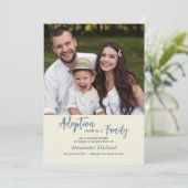 Faire-part Adoption Nous A Fait Une Famille (Debout devant)