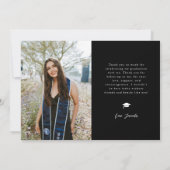 Faire-part Adventure Begins Black Grad Multi Photo (Dos)