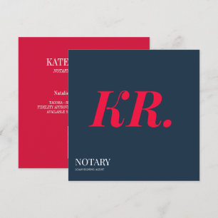 Faire-part Agent de signature de notaire public Monogramme b