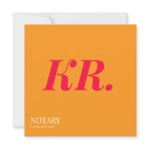 Agent de signature de notaire public Monogramme or