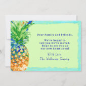 Faire-part Aiguille tropicale Maison Sweet Home Déménagement (Dos)