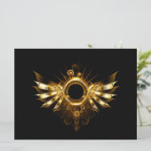 Faire-part Ailes de Steampunk (Debout devant)