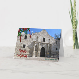 Faire-part Alamo San Antonio Texas Christmas Card Holiday