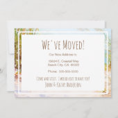 Faire-part Aller Coastal Aquarelle Plage Nouvelle Maison Démé (Dos)