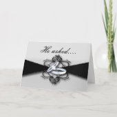 Faire-part alliances de mariage annonce de fiançailles il a d (Devant)