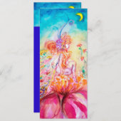 Faire-part ALTHÉE, bleu rose jaune (Devant / Derrière)