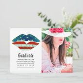 Faire-part American Love Graduation Photo (Debout devant)