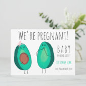 Faire-part Amusante mignonne femme enceinte avocado couples g (Debout devant)