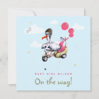 Amusante Oiseau rose Fille Balloon Simple Mignonne