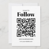 Faire-part Analyse budgétaire simple pour suivre le code QR M (Devant)