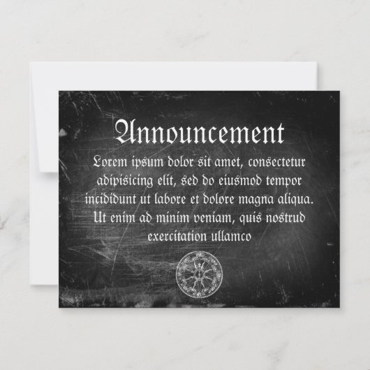 Faire-part Ancien Rose Compass (Dos)