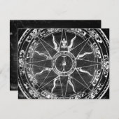 Faire-part Ancien Rose Compass (Devant / Derrière)