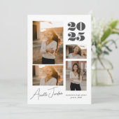 Faire-part Année de graduation minimale de collage | Collage  (Debout devant)