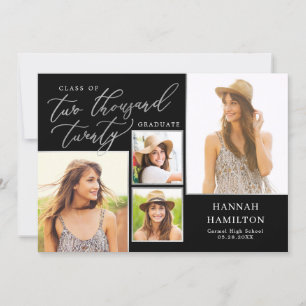 Faire-part Année par script Editable Colour Graduation Invita