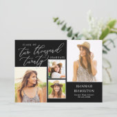 Faire-part Année par script Editable Colour Graduation Invita (Debout devant)