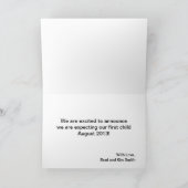 Faire-part Anniversaire de grossesse mignonne (Intérieur)