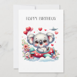Faire-part Anniversaire de Koala Pilote