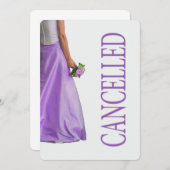 Faire-part Annonce d'annulation de mariage (Devant / Derrière)