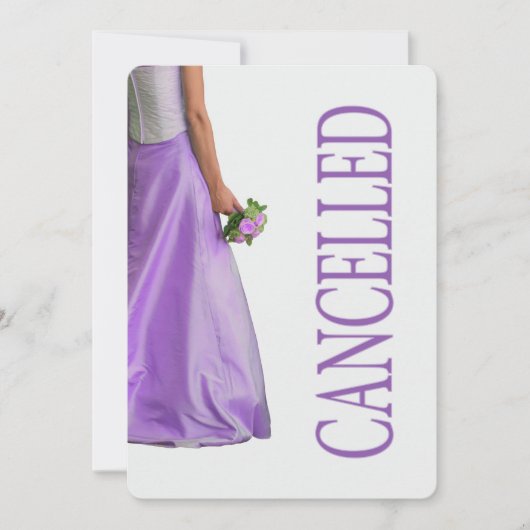 Faire-part Annonce d'annulation de mariage (Devant)