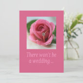 Faire-part Annonce d'annulation de mariage (Debout devant)