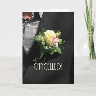 Faire-part Annonce d'annulation de mariage