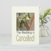 Faire-part Annonce d'annulation de mariage (Debout devant)