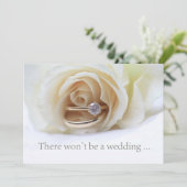 Faire-part Annonce d'annulation de mariage (Debout devant)