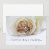 Faire-part Annonce d'annulation de mariage (Devant / Derrière)