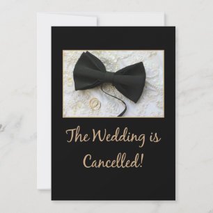Faire-part Annonce d'annulation de mariage