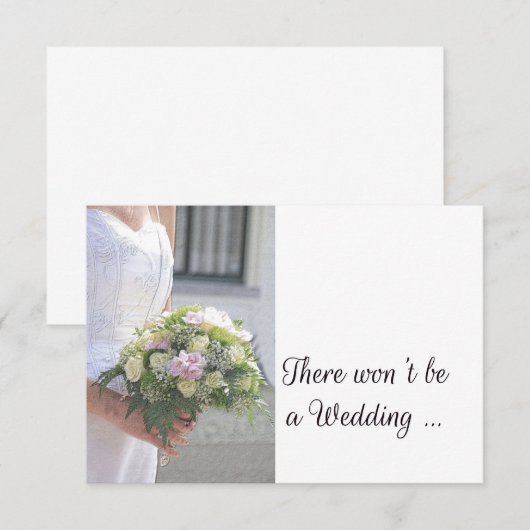 Faire-part Annonce d'annulation de mariage (Devant / Derrière)