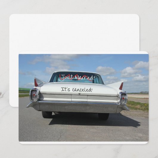 Faire-part Annonce d'annulation de mariage (Devant / Derrière)