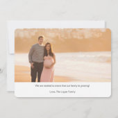 Faire-part Annonce de bébé en route (Dos)