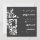 Faire-part Annonce de changement d'adresse de maison résidenc (Dos)