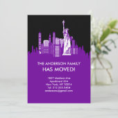 Faire-part Annonce de déménagement à New York City Sky Line (Debout devant)