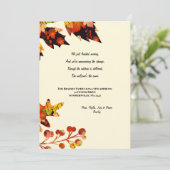 Faire-part Annonce de déménagement des couleurs d'automne (Debout devant)