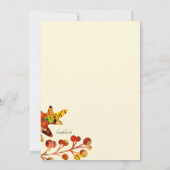 Faire-part Annonce de déménagement des couleurs d'automne (Dos)