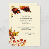 Faire-part Annonce de déménagement des couleurs d'automne (Devant / Derrière)