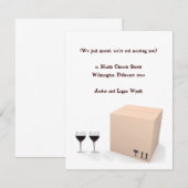 Faire-part Annonce de déménagement humoristique (Devant / Derrière)