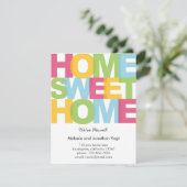 Faire-part Annonce de déménagement Maison Douce Maison (Debout devant)