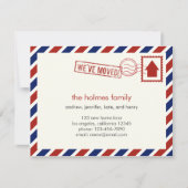 Faire-part Annonce de déménagement par avion (Devant)