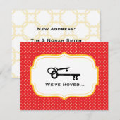 Faire-part Annonce de déménagement personnalisable (Devant / Derrière)