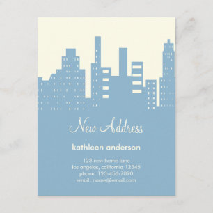 Faire-part Annonce de déménagement vue sur la ville