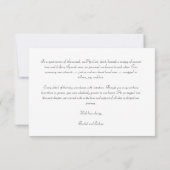 Faire-part Annonce de départ en fugue script d'annonce (Dos)