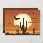 Faire-part Annonce de Desert Sun Moving (Devant / Derrière)