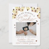 Faire-part Annonce de grossesse avec cookie aquarelle (Devant)