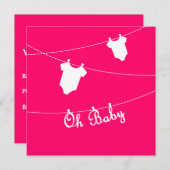 Faire-part Annonce de grossesse Oh Baby (Devant / Derrière)